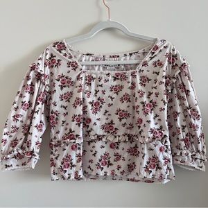 Meadows Roses floral blouse US 0